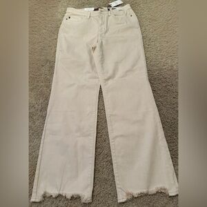 Judy Blue Khaki Raw Hem